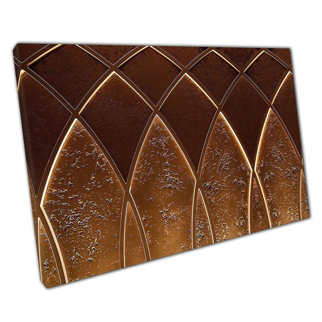 Beautiful Geometric Art Deco Inspired Ornamental Elegant Wall Texture Style Canvas Wall Art Print On Canvas Mounted Canvas print