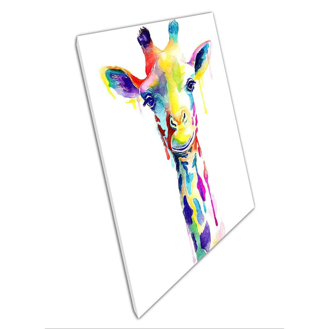 Giraf kunstwerk schilderen print canvas muur kunst print op canvas gemonteerde canvas print