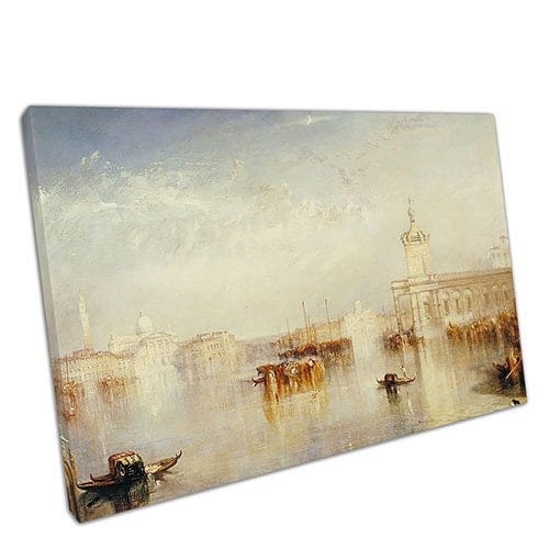 Joseph Mallord William Turner De Dogano San Giorgio Citella Reproductie Wall Art Print Mounted Canvas Print