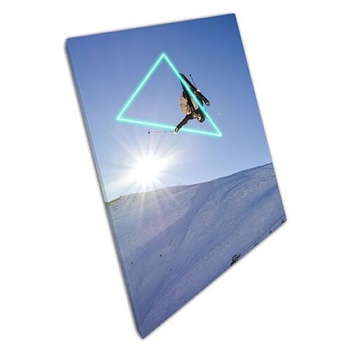 Imprimir en lienzo Extreme Jump Graphic Graphic Wall Art Impresión de lona montada