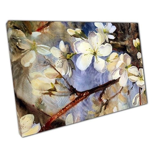 Afdrukken op canvas bloemenkunstverf klaar om canvas muurkunst afdrukken gemonteerd canvas print te hangen