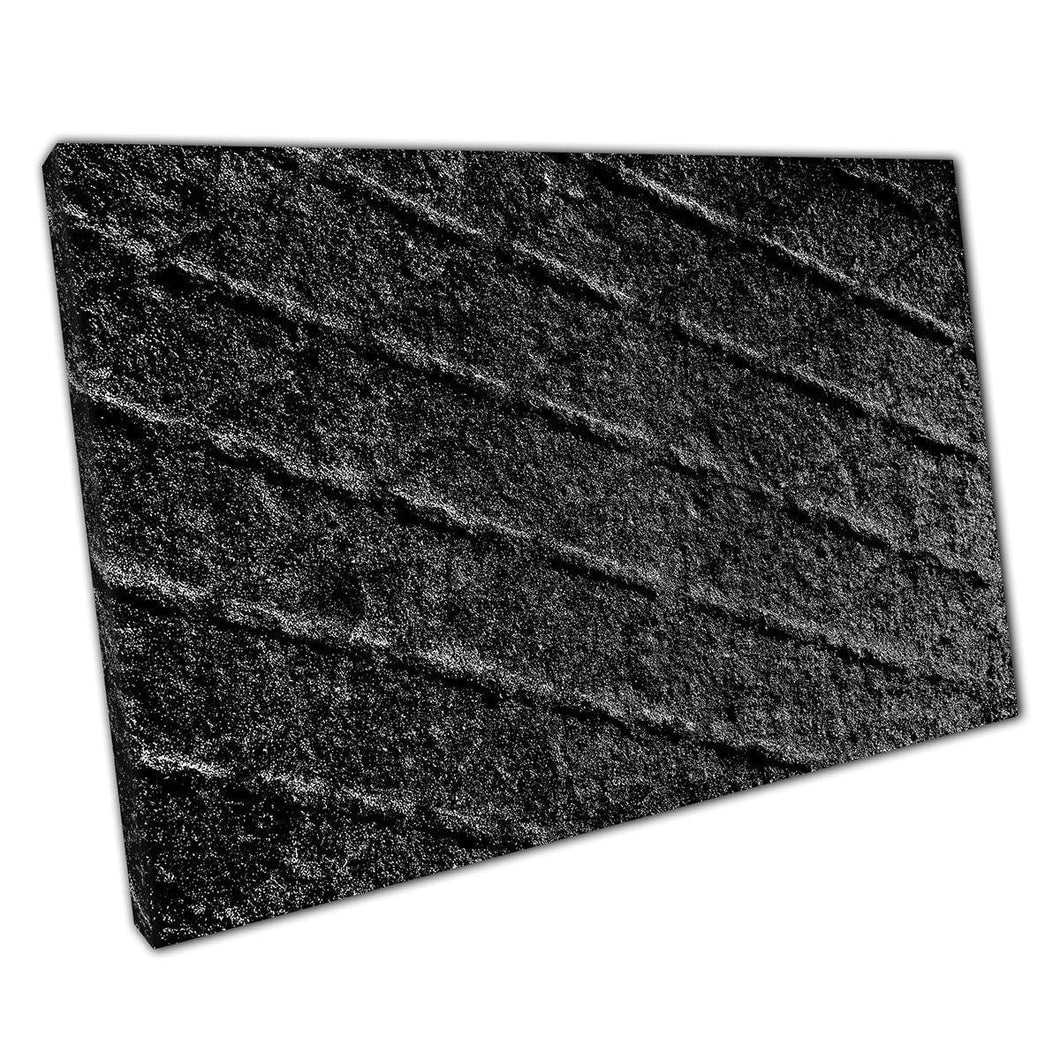 Abstract Monochrome Texture Photography Rough Metal Inspiration Wall Art Print On Canvas Mounted Canvas print