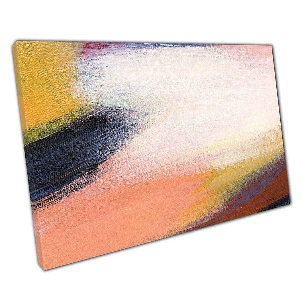 Kalmerende kleuren gestructureerde borstel stokje stijl abstract hedendaagse moderne kunstwerken muur kunst print op canvas gemonteerde canvas print